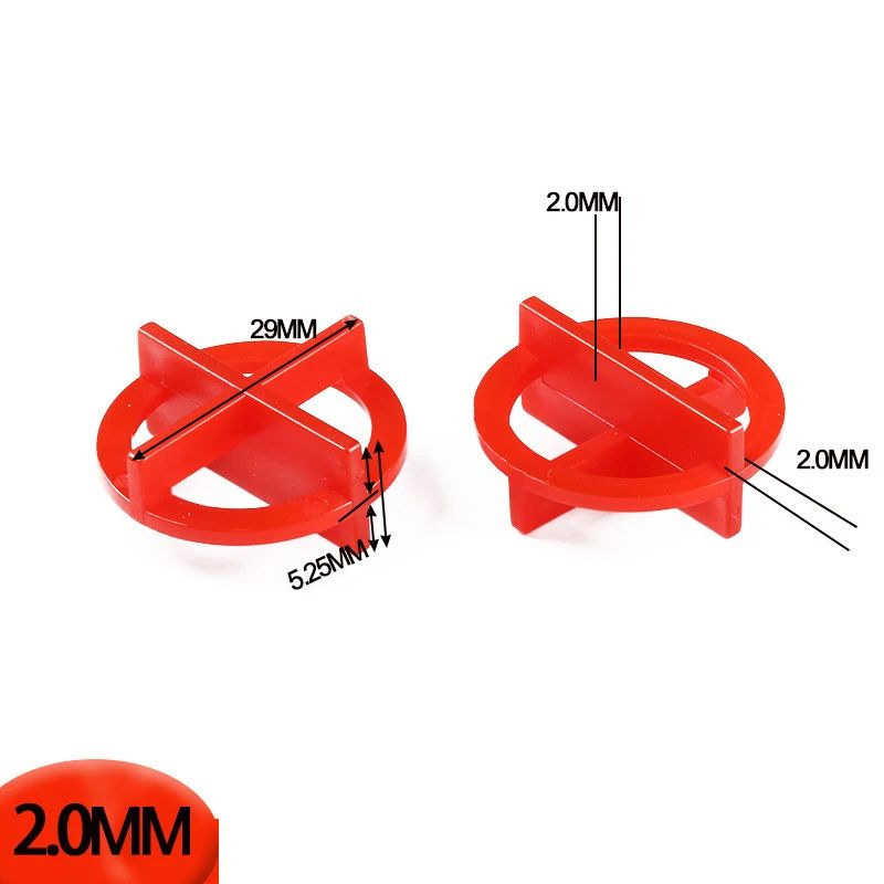 100Pcs Porcelain Tile Spacers Clips Wedge Ceramic Leveling System For Floor Wall Tile Gap Leveling System Construction Tools