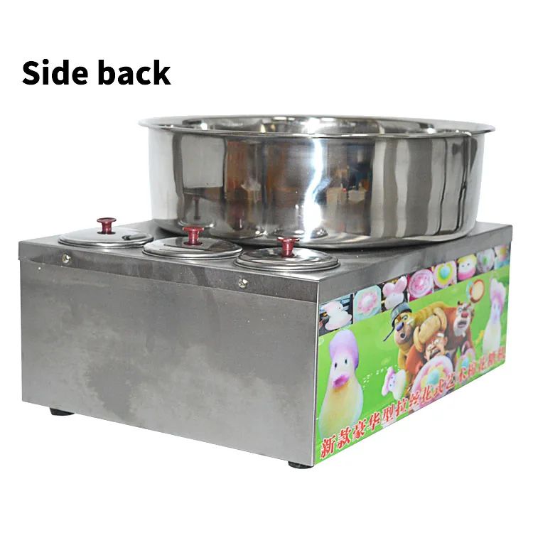 Commercial Marshmallow Machine Stainless Steel Gas Cotton Candy Maker DIY Candy Floss Machine Fancy Brushed Spun Sugar Machine