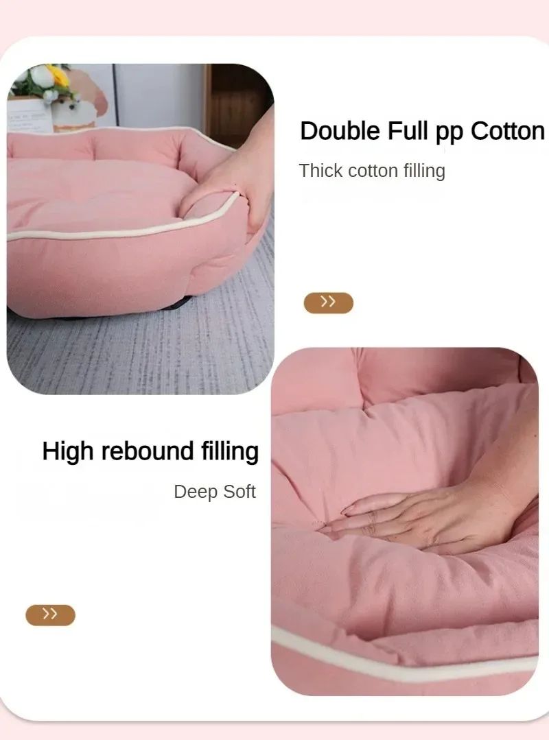 Winter Dog Cat Bed Pet Dog Sofa Bed Square Pet Dog Beds Bed For Large Pet Nest Kennel For Be Universal Custom Suede Dog Beds Mat