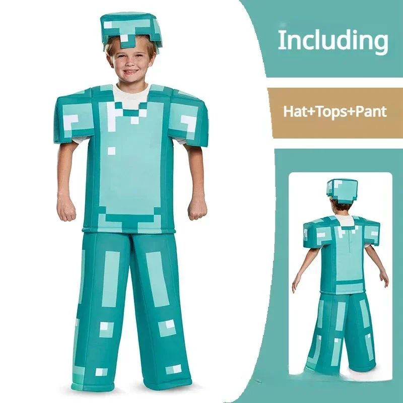 Game My World Role Play Holiday Party Pixel Costume Toy Mc Boys Girls Set Diamond Christmas Gift Stage Costume