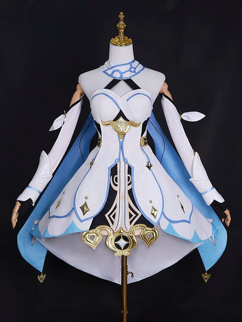 High Qualiy Lumine Cosplay Costume Wig Hair Game Impact Character Traveler for Women Cosplay Anime Events Role Play Dress