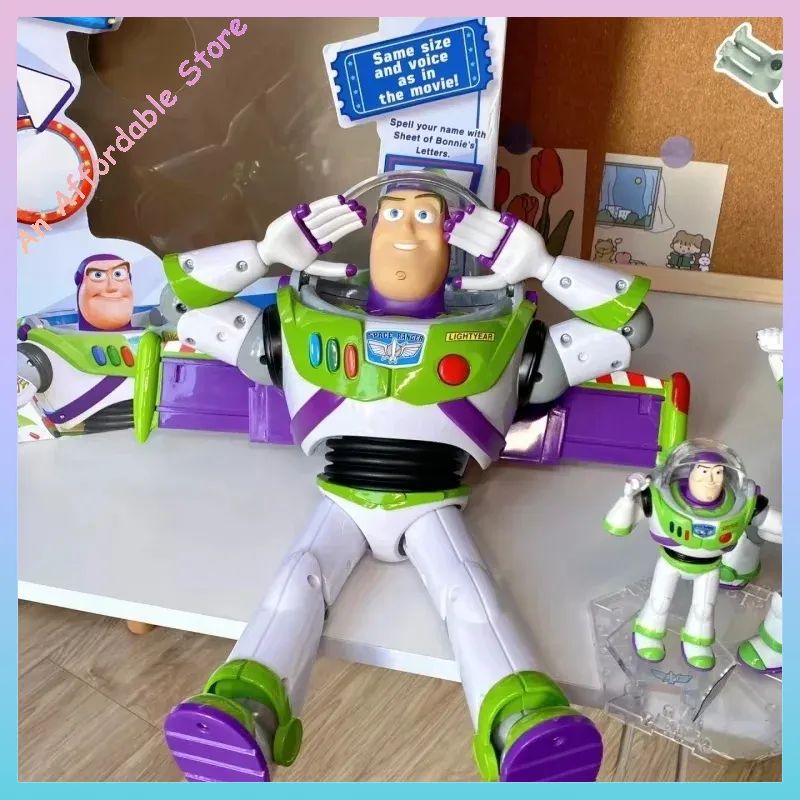 Toy Story Buzz Lightyear Model Toys Pixar Electric Walking Robot Doll Action Figure Toy Birthday Gift Toys Model For Children
