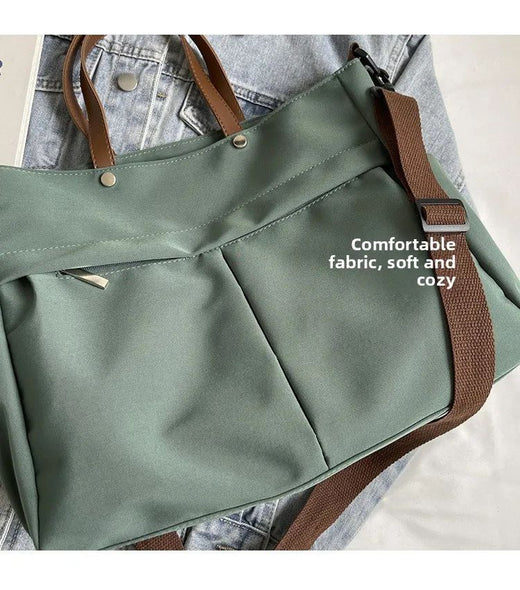 Multi Functional Tote Bag: Durable Nylon Work & Daily Shoulder Purse, Large Capacity Handbag Crossbody Bags for Women Daily Use