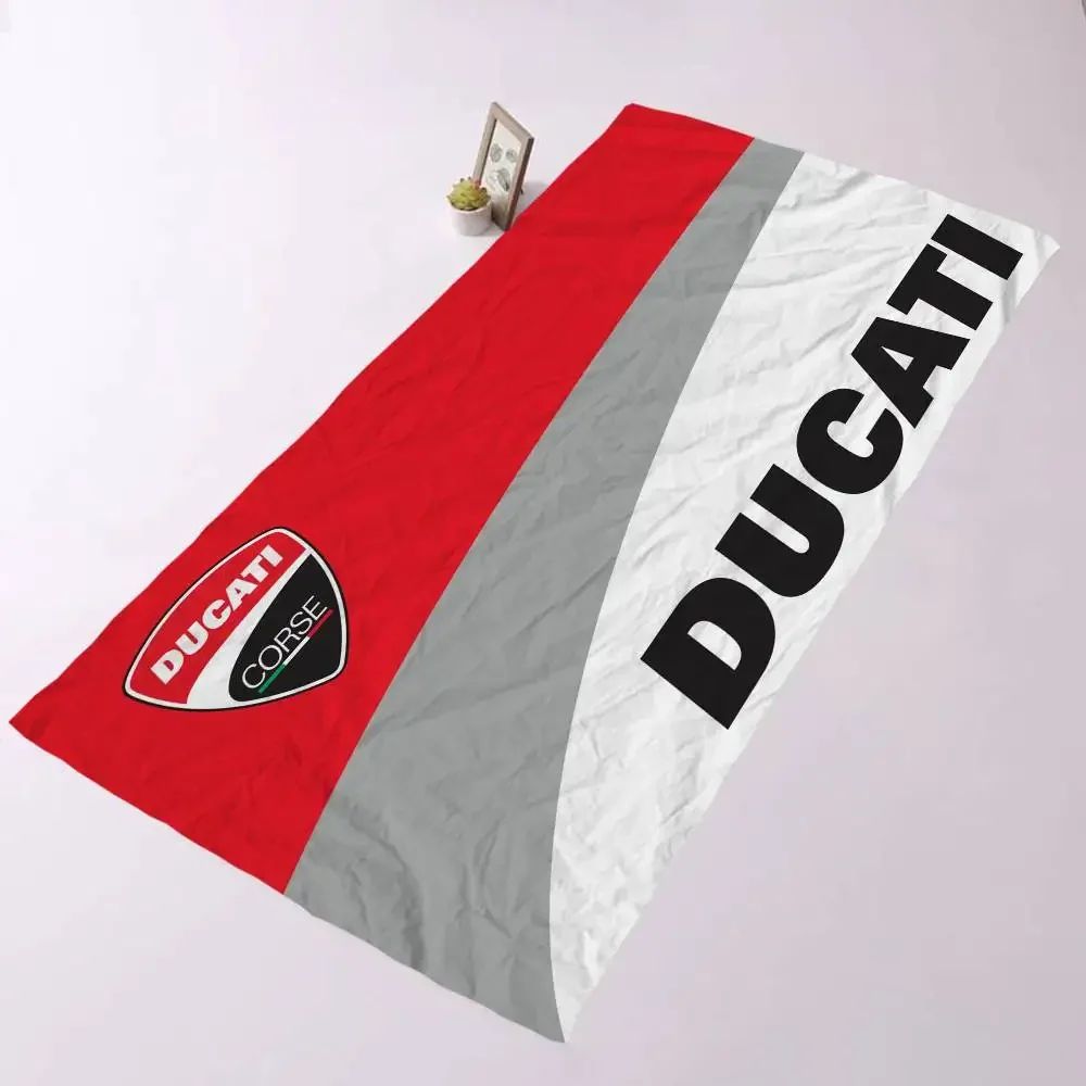 Ducati Motorcycle LOGO Printing Big Microfiber Beach Towels Towel Sand Beach Towels Pool Towel for Travel Swim Pool Yoga