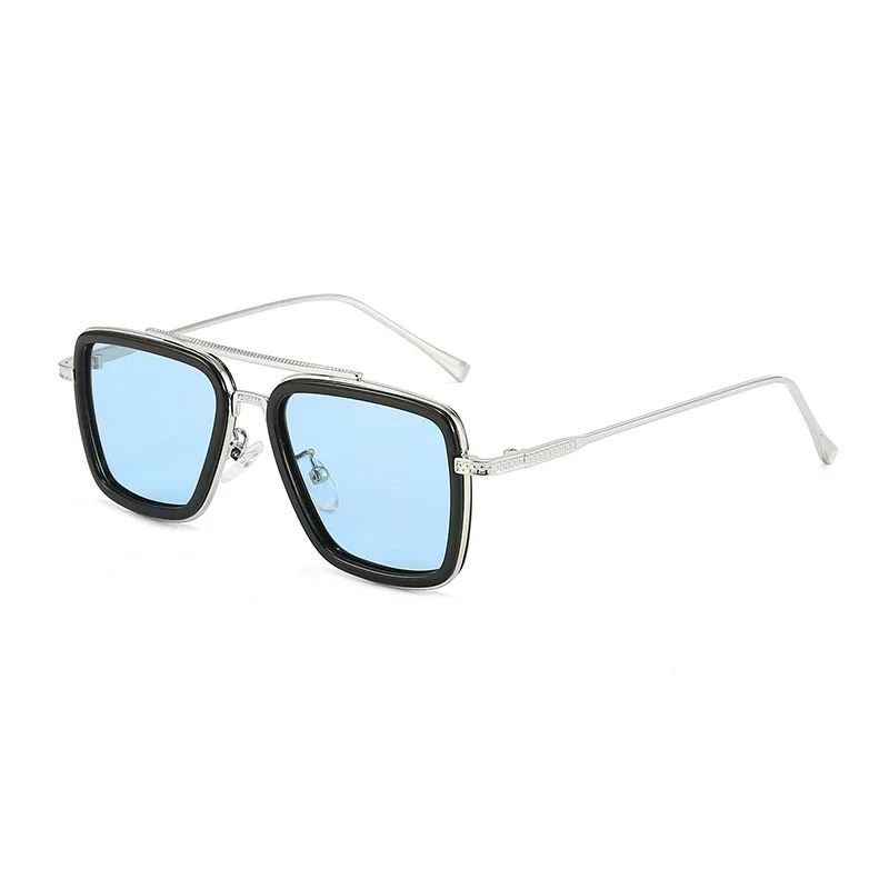Luxury Fashion Tony Stark Style Kids Polarized Sunglasses Children Square Sun Glasses Boys Girls Oculos Retro Iron Man Glasses