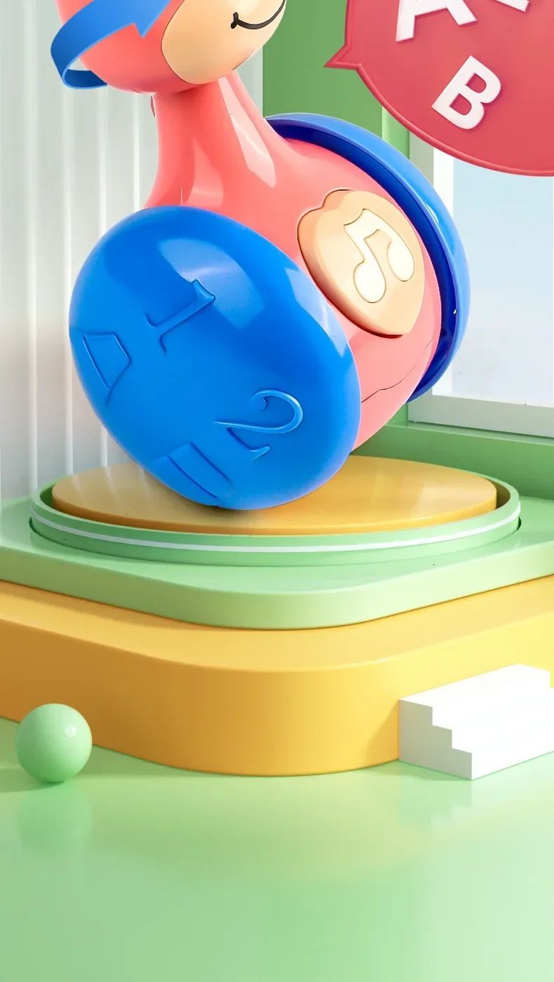 Tumbler Wobbler Toys for Infant Boy Girl - Perfect for Learning To Climb & Early Education! Roly Poly Baby Toys 6 To 12 Months