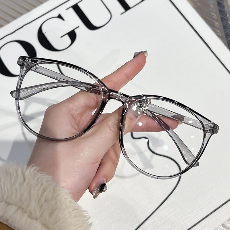 New Big Frame Anti-blue Light Near Sight Glasses Finished Myopia Glasses for Women Men Optical Prescription Eyewear 0 To -6.0