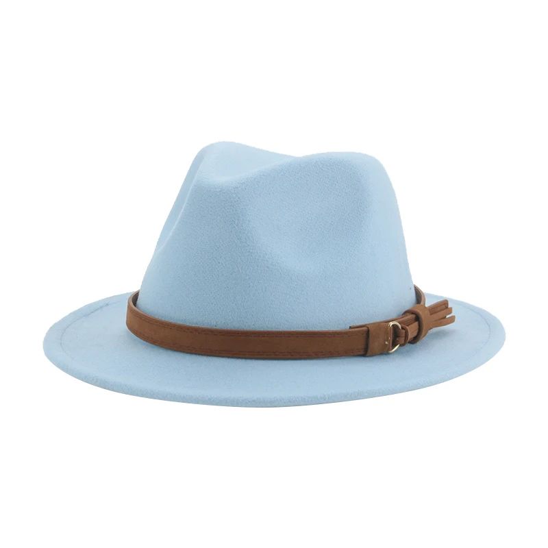 Hats for Women Fedoras Girls Hat Boys Hat Felted Kids Baby Caps Small 52cm 54cm Belt Wedding Cute Kid Fedoras Sombreros De Mujer