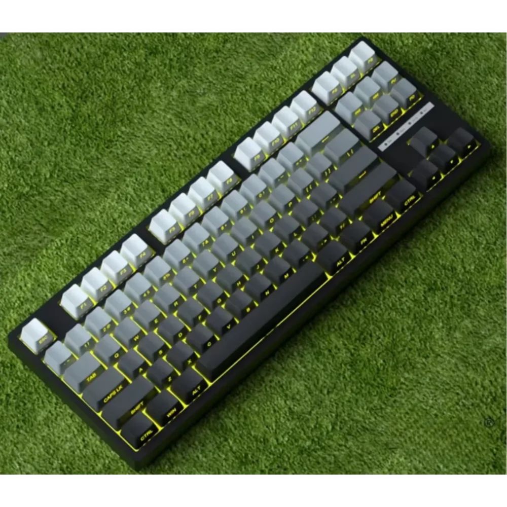 2025 New Original Daylight Cherry Keycaps PBT Translucent Gradient Color Side Engraving Personalized for MX Mechanical Keyboards