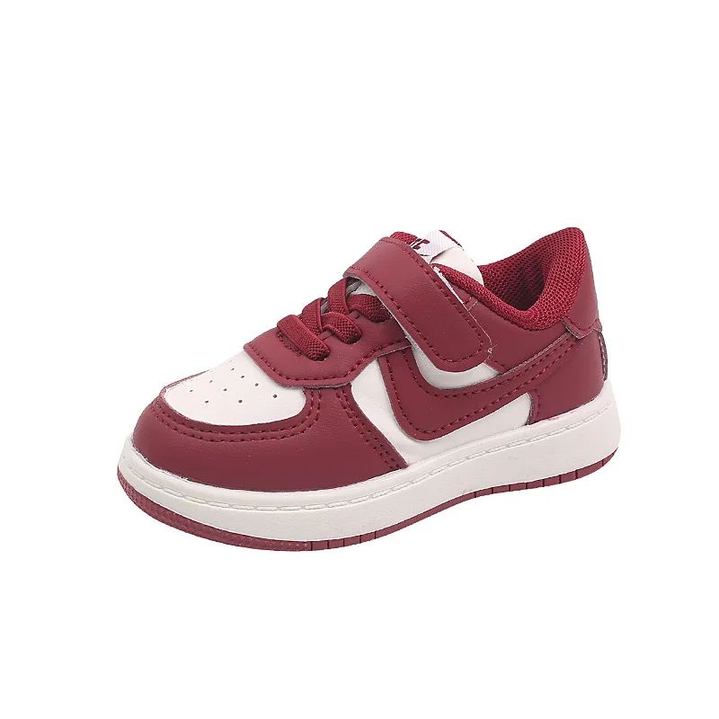 Children's Sports Shoes Low-Top Soft Bottom Color Blocking Board Shoes Boys and Girls Fashionable Hundred Non-slip Casual Shoes