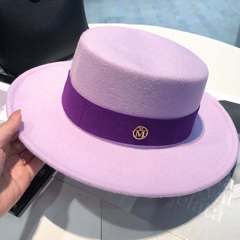 spring autumn fashion beach 2025 Women's hat fedoras elegant chapel Men's panama hat fascinator Wedding picture felt Bowler new