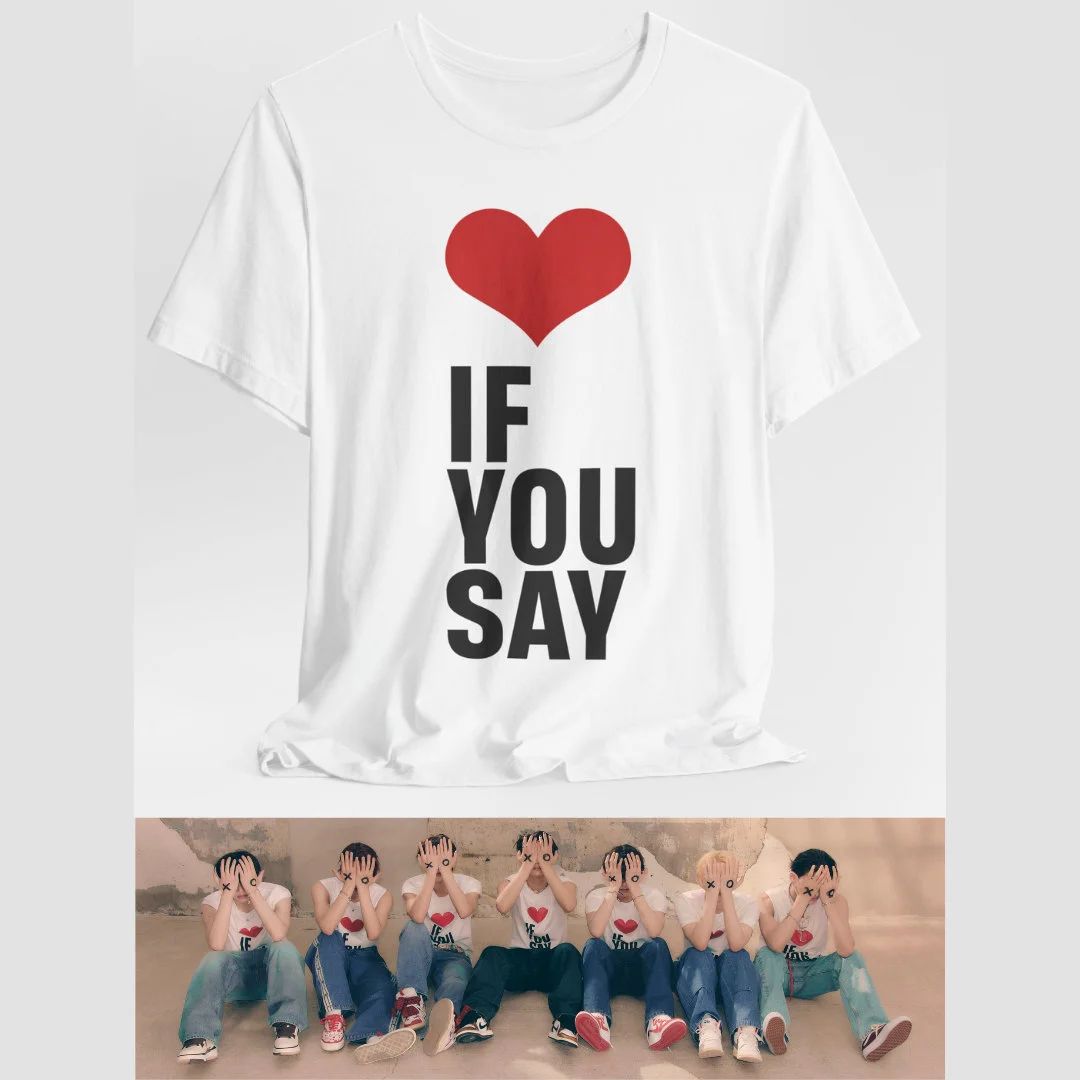 Enhypen If You Say 2025 Tour Walk The Line Concerts T-shirt Y2k Style K-Pop Fan Apparel Women Summer Gift for Music Lovers