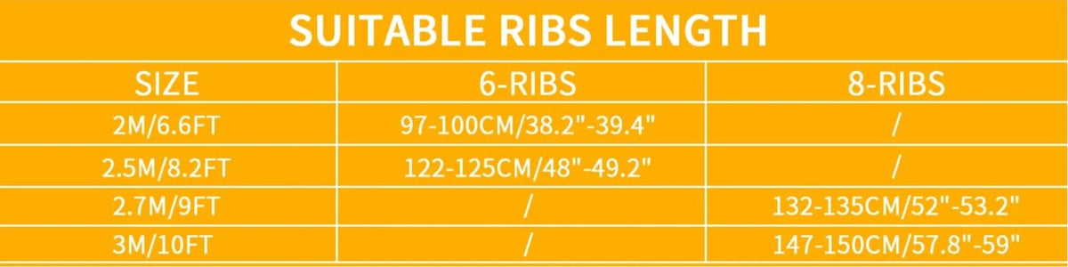 Parasol Replaceable Parasol Top Cloth Garden Patio Canopy Umbrella Cover Waterproof Sunshade 2/2.5/2.7/3m For 6 Ribs/8 Ribs