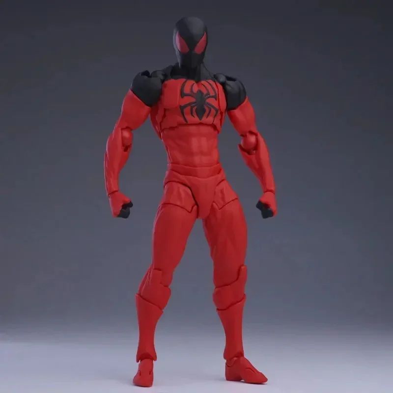 Original Mess Toys Spider Man Symbiote Spiderman Messtoys Black Suit Neighbor Scarlet Spider Anime Action Figure Gifts Toys