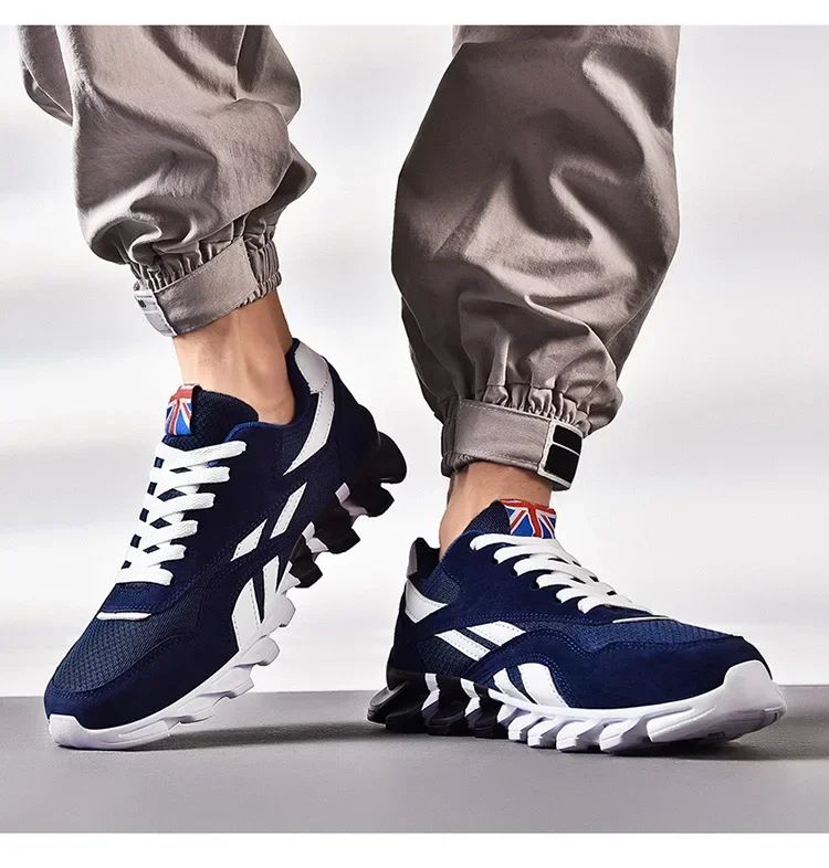 Brand Trend Size 46 47 48 Men's Wear-resistant Cushioning Thick-soled Fitness Sneakers Outdoor Breathable Running Shoes for Men