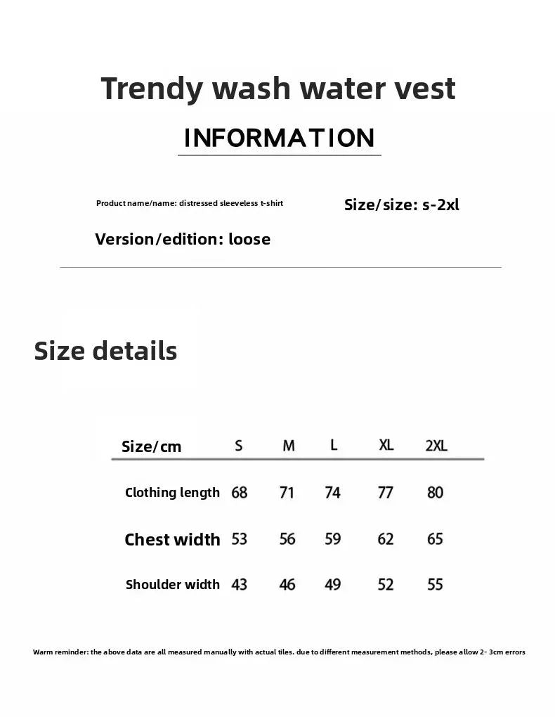 2025 Summer New cotton Men's Washed Cotton Tank Tops Muscle Gym Sleeveless Workout T Shirts Running Beach Loose Tees