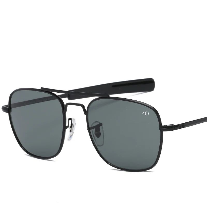 Fashion Aviation Sunglasses Men Luxury Brand Designer Square Sun Glasses for Male American Army Military Oculos