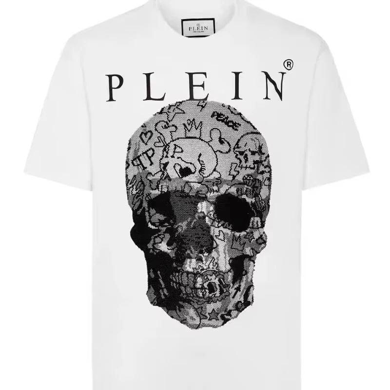 New Skull High Quality Women T Shirt Brand Short Sleeve T-shirt Designer Tee Luxury Tshirt Top SummerClothing
