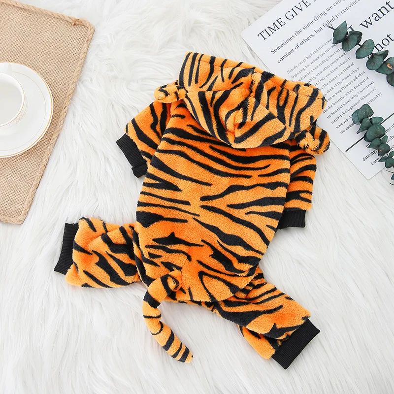 Winter Dog Clothes Warm Fleece Pet Dogs Hoodies Pet Clothes for Small Dogs Chihuahua Puppy Cats Jacket Coat Dog Jumpsuit Costume