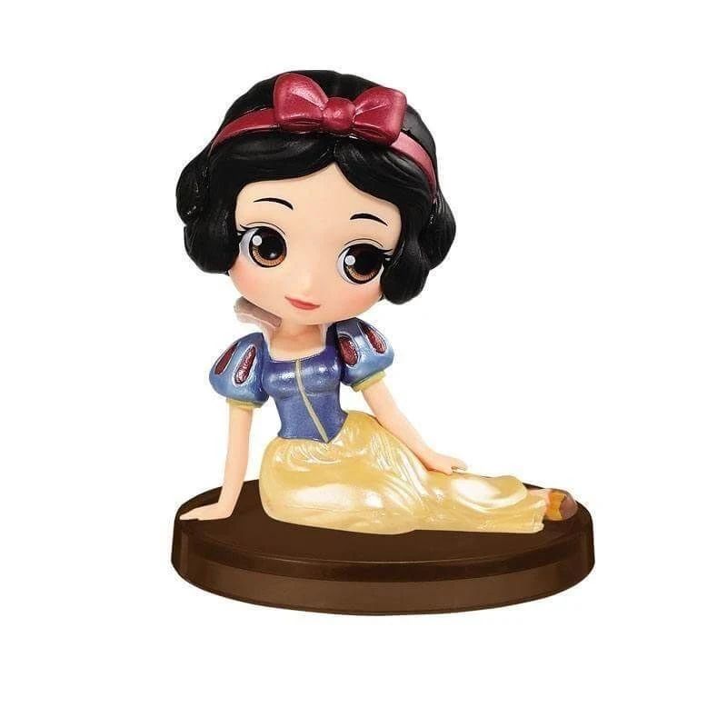 Bandai Original Disney Anime Figure Sitting Villain Doll Q Version Kids Toys Home Decoration Girl'S Birthday Model Cute Toy Gift