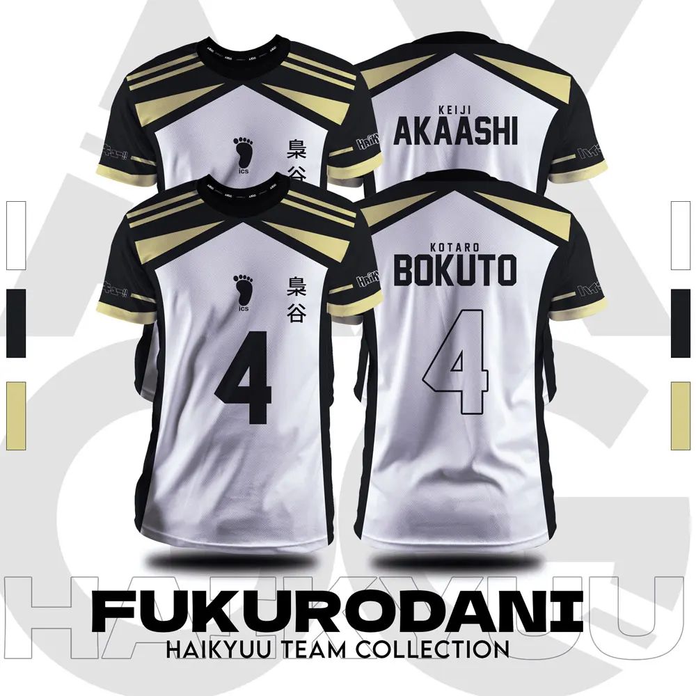 2025 new Haikyuu Fukurdani cartoon anime cosplay men's sweater summer short sleeved T-shirt top 2024 new fashion women's T-shirt