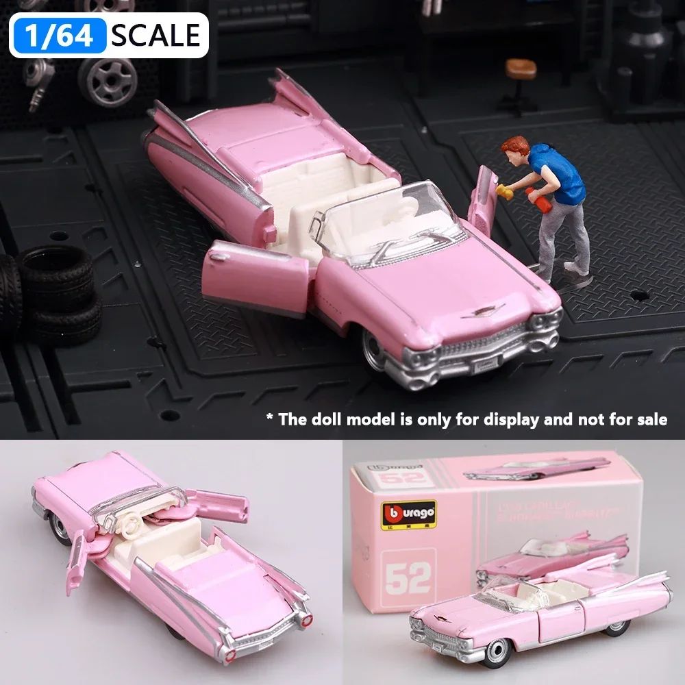 Bburago 1:64 Porsche 911 Gt2 Lamborghini Ferrari SP3 812 1959 Cadillac Miniature Alloy Diecast Car Model Collection Toy Gifts
