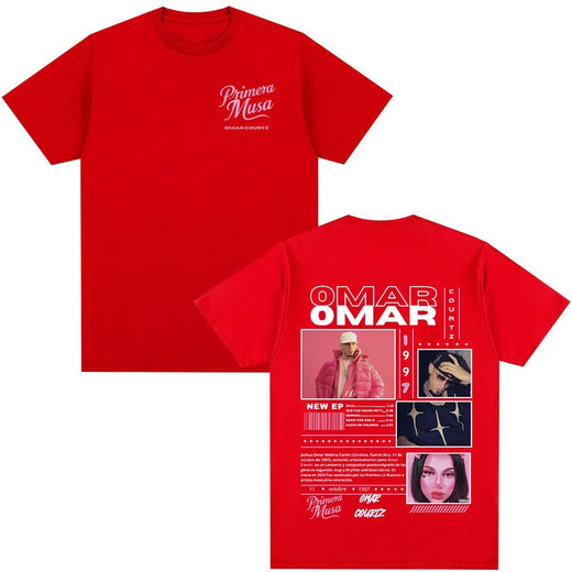 Omar Courtz Primera Musa Album Tour Merch T Shirt Men Women Clothing Hip Hop Fashion T-shirt Casual Short Sleeve T-shirts