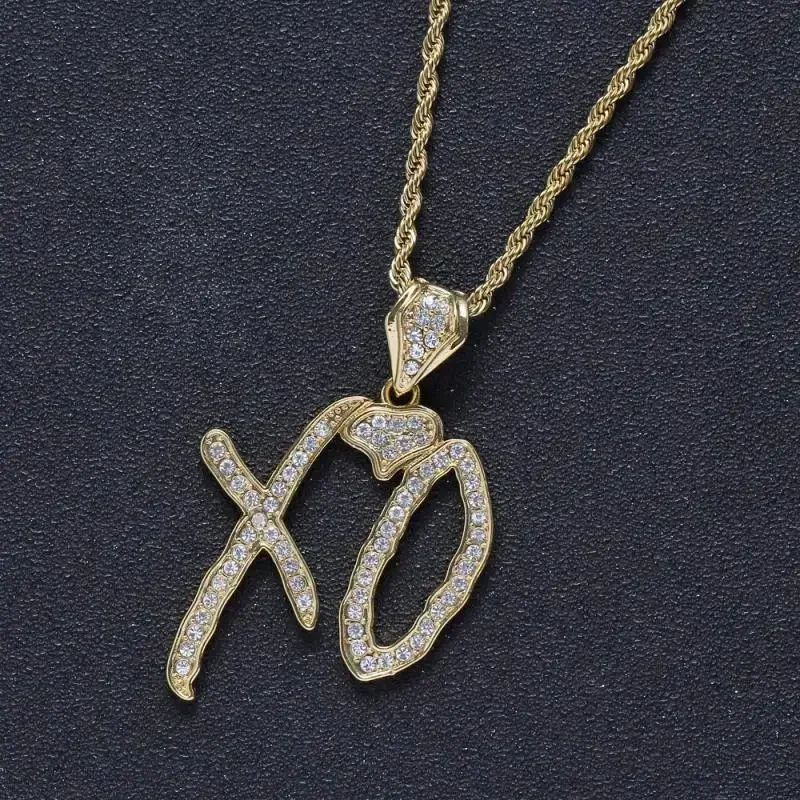 Bling Iced Out Pistol Pendant Submachine Gun Necklace Men Personality Hip Hop Rock Punk Cool Street Party Jewelry Gift