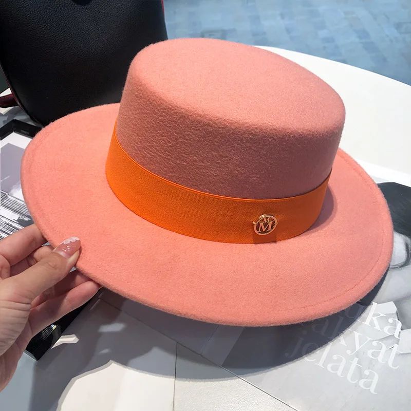 spring autumn fashion beach 2025 Women's hat fedoras elegant chapel Men's panama hat fascinator Wedding picture felt Bowler new