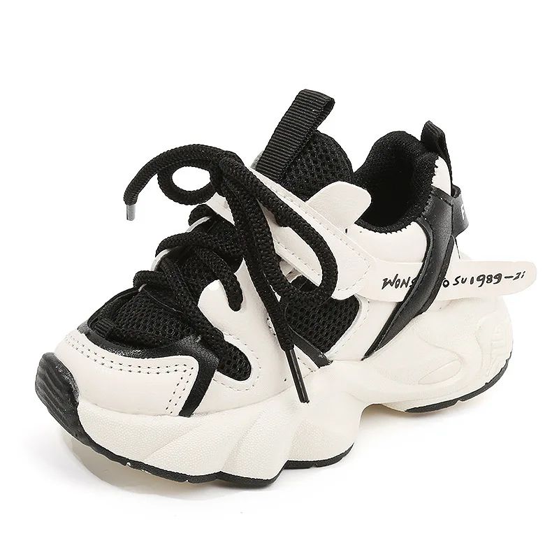 Girl Child Sport Shoe 2024 Spring Mesh Breathable Toddlers School Running Sneakers Fashion Non-slip Kids Boys Basketball Shoes