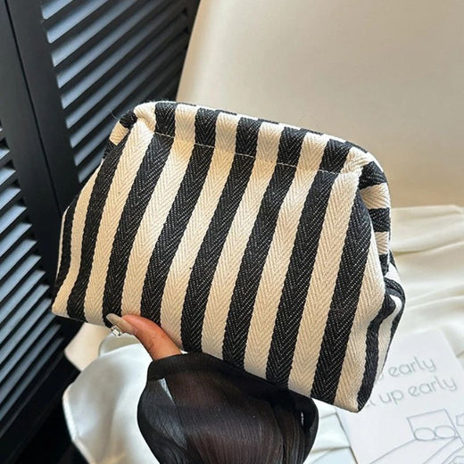 Casual Colorblock Bag Ladies Ruched Cloud Purse Summer Woven Crochet Purses for Women Beach Clutch Handbags 2025 Dumpling Hobo