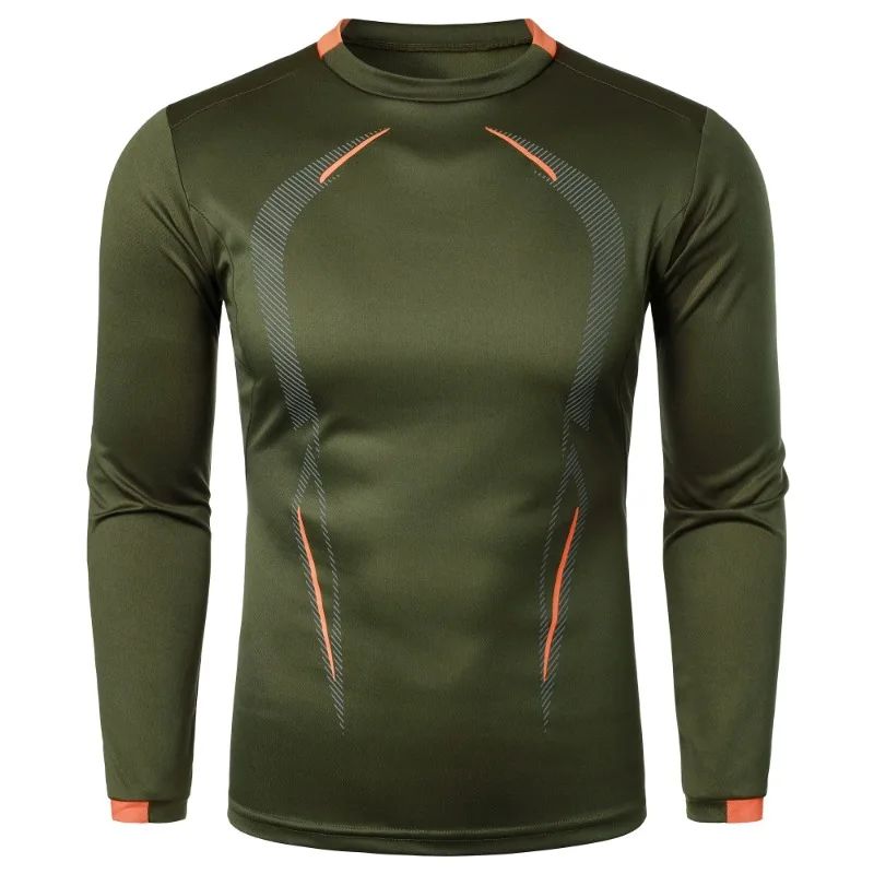 Autumn Men's Long Sleeve Quick Dry T-shirt Lightweight Breathable Streetwear Oversized Sports Fitness Outdoor Men T Shirt