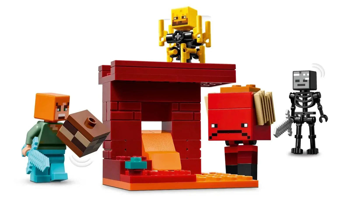 LEGO® Minecraft® Nether Lava Battle Set Big Build-and-play Fun for Boys Girls Aged 6+ Birthday Christmas Gift 21266 99 Pieces