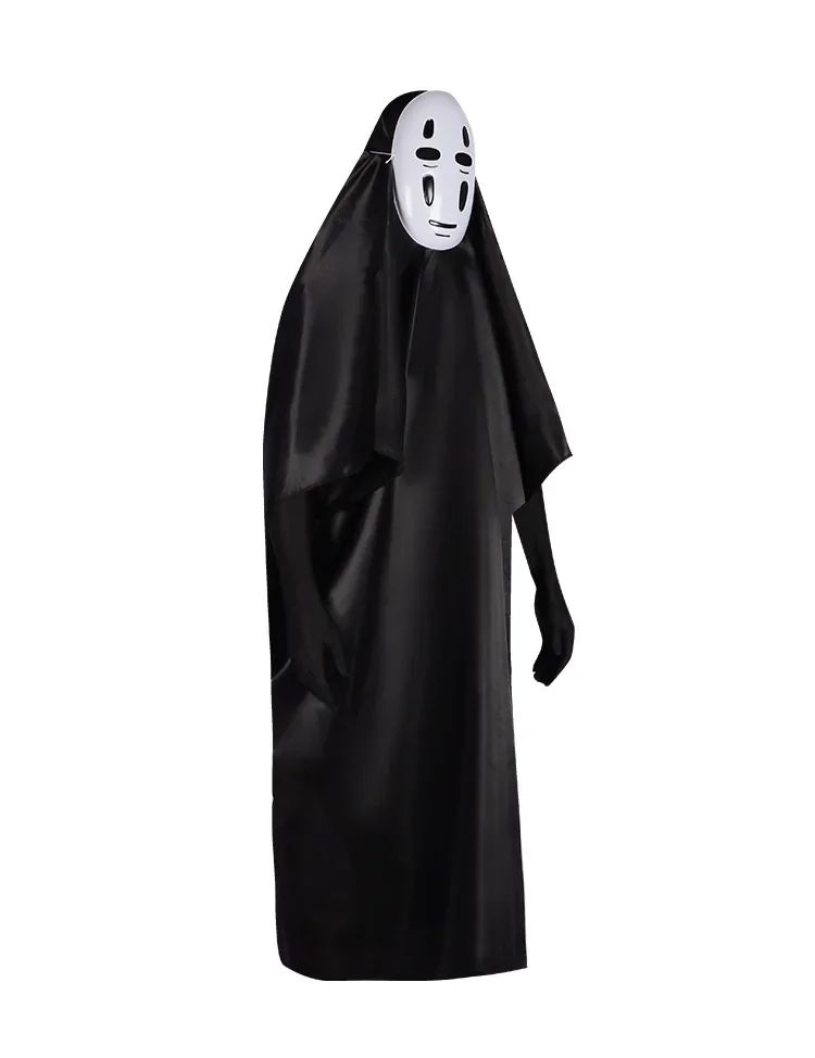 Japanese No Face Man Cosplay Costume Unisex Halloween Anime Carnival Party Adult Clothing Including Ghost Mask Gloves Comic Con