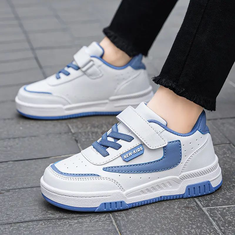 Spring and Autumn Running Sneakers for Kids Non-slip Shoes for Boys Sneakers Leather Kids Tennis Hugh Fashion Mesh Kids Shoes