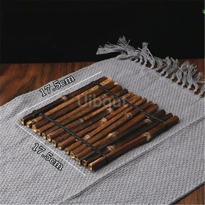 Vintage bamboo sushi dish bamboo fence Japanese Korean fence plate Cuisine Sushi Boats Bamboo Creative Exquisite Sushi Tools
