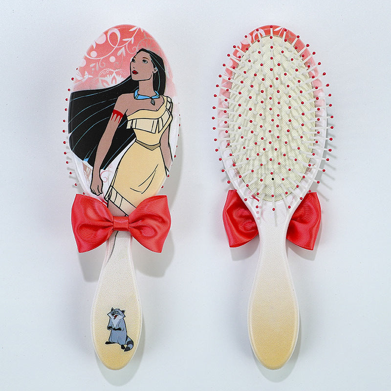 Disney Princess Theme Air Cushion Combs The Little Mermaid Ariel Princess Elsa Anna Children Cute Hair Massage Comb Girls Gifts