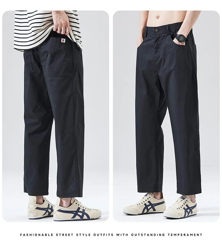 Cleanfit American Style Outdoor Sports Men's Casual Pants Nine Points Loose Mesh Comfortable Fashionable High-End Feeling