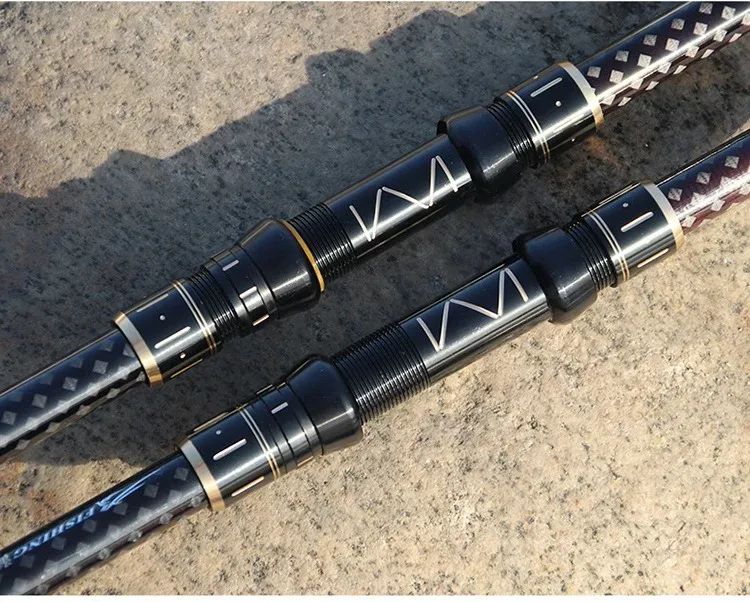 2.1m-4.5m Telescopic Fishing Rod Travel Surf Rod Spinning Power 10-250g Distance Throwing Pole High Carbon Baitcasting Rod