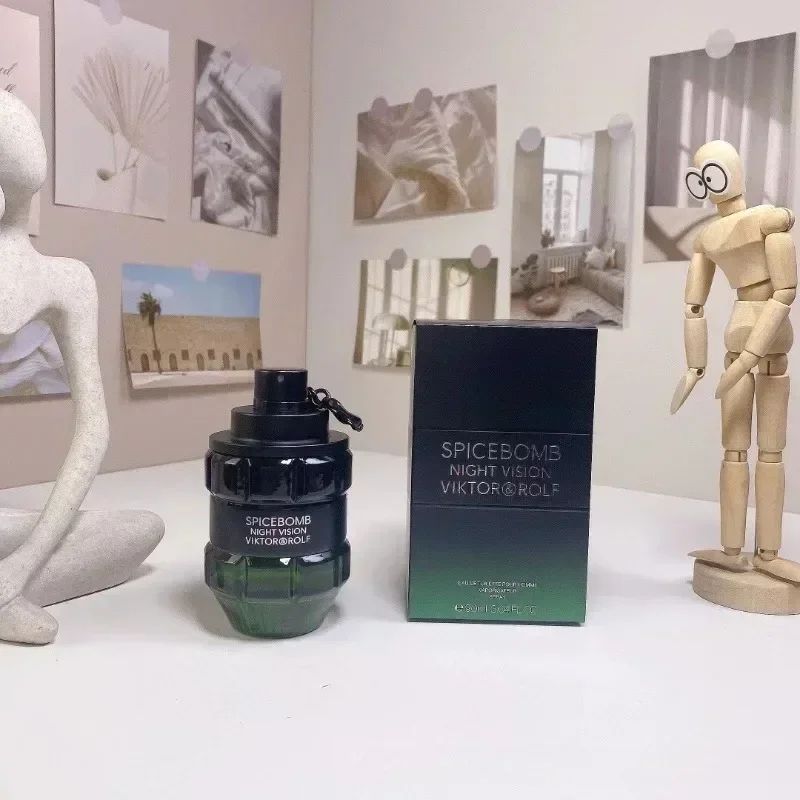 90ml Bold Men’s Passion Bomm-Perfume 90ml Spicy Woody Fragrance Spray with Green Black Variants for Long-Lasting Masculine Gifts