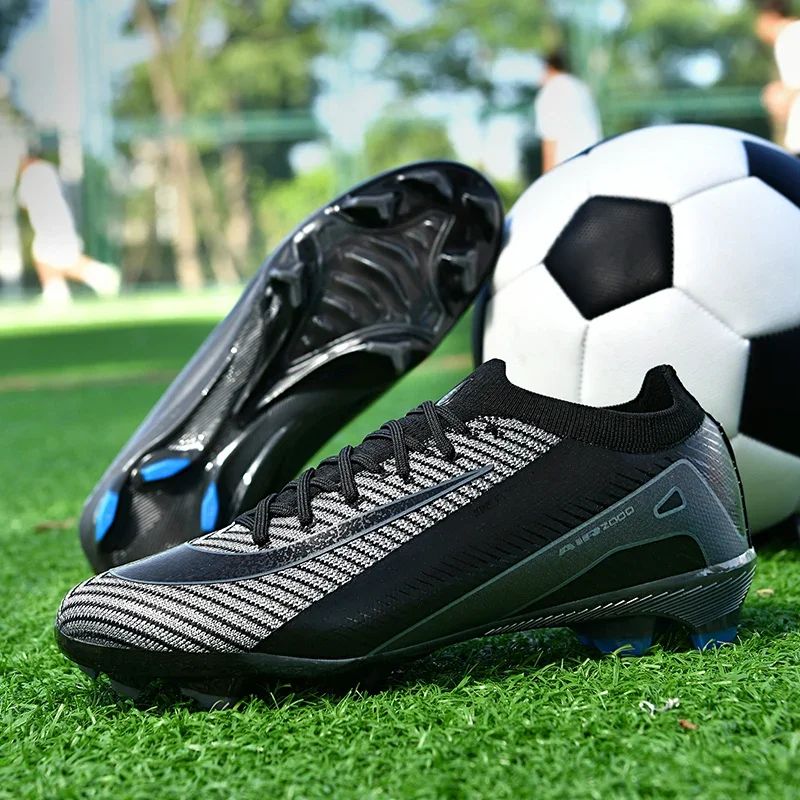 New Men Football Boots Cleats Grass Adult Soccer Shoes Ankle Sport Training Outdoor Ultralight Non-Slip Futsal Comfortable