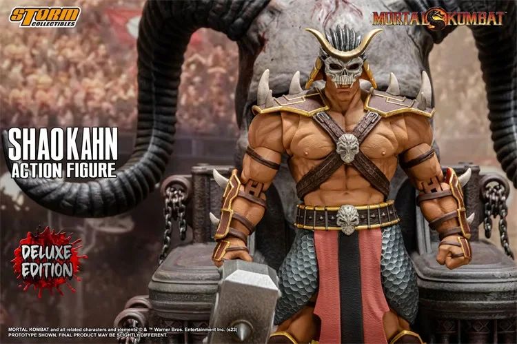 In Stock Storm Toys Mortal Kombat Final BOSS Shao Kahn DCMK14 Luxury Edition Villain Goro DCMK18 Action Figure Model Toys