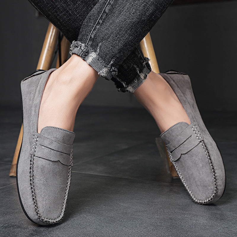 Fashion Suede Men Casual Shoes Breathable Comfort Slip-on Mens Driving Shoes Luxury Brand Men Loafers Mens Lazy Shoes Moccasins