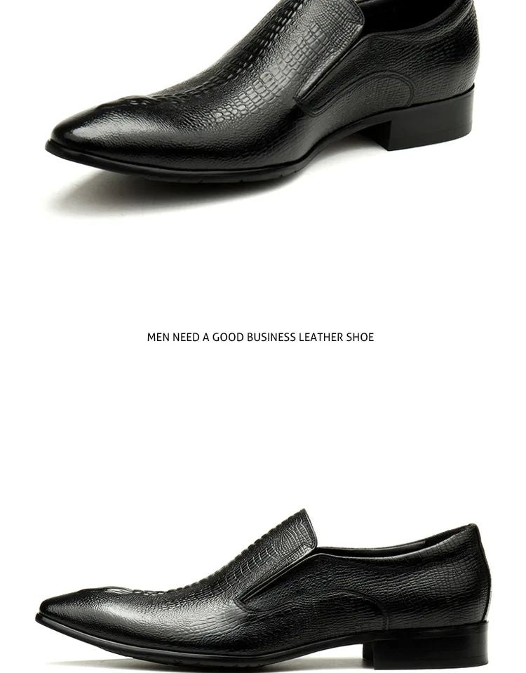 Handmade Mens Wedding Oxford Shoes Black Blue Genuine Leather Flat Dress Shoes Crocodile Pattern Summer Business Formal Loafers