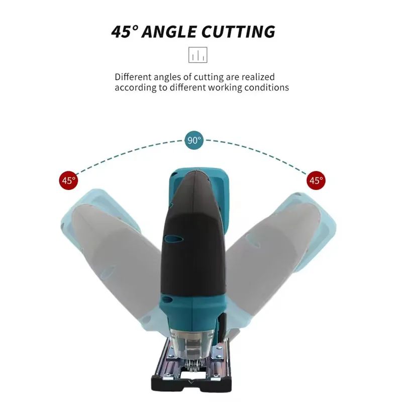 Makita DJV182Z Cordless 18V Lithium Battery Rechargeable Electric Jig Saw Curve Saw Woodworking Cutting Multifunction Saw