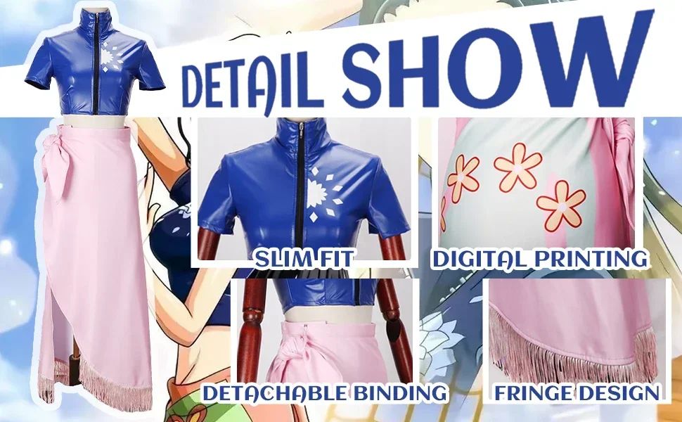 Nico Robin Cosplay Costume Dress Outfits Anime Costume Glasses Wig Suit Costumes For Girl Halloween Carnival Party Comic Con