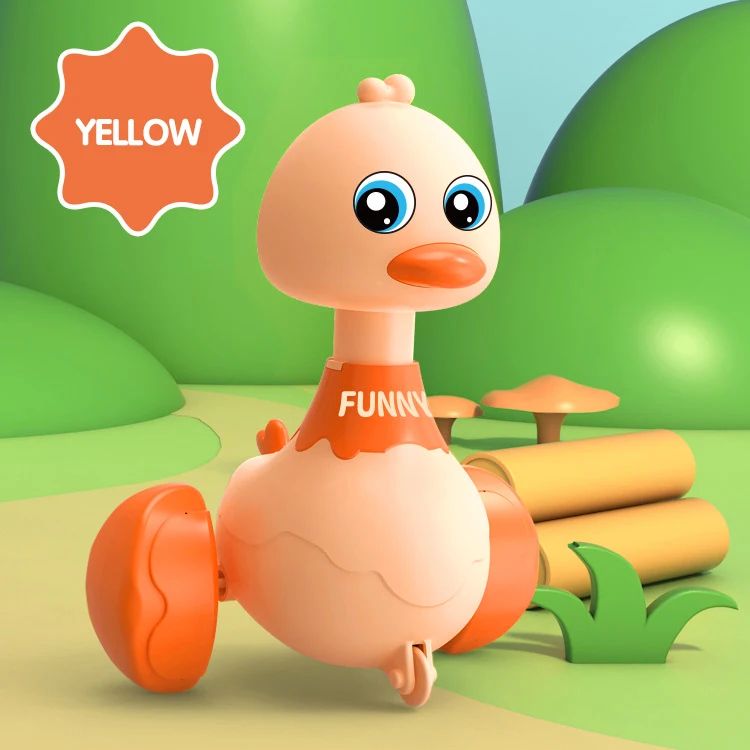 Baby Climb Toy Inertia Pull Back Cars Swing Duck Toy Cartoon Press Vehicles Glide Early Education Toys for Toddlers Boys Girls
