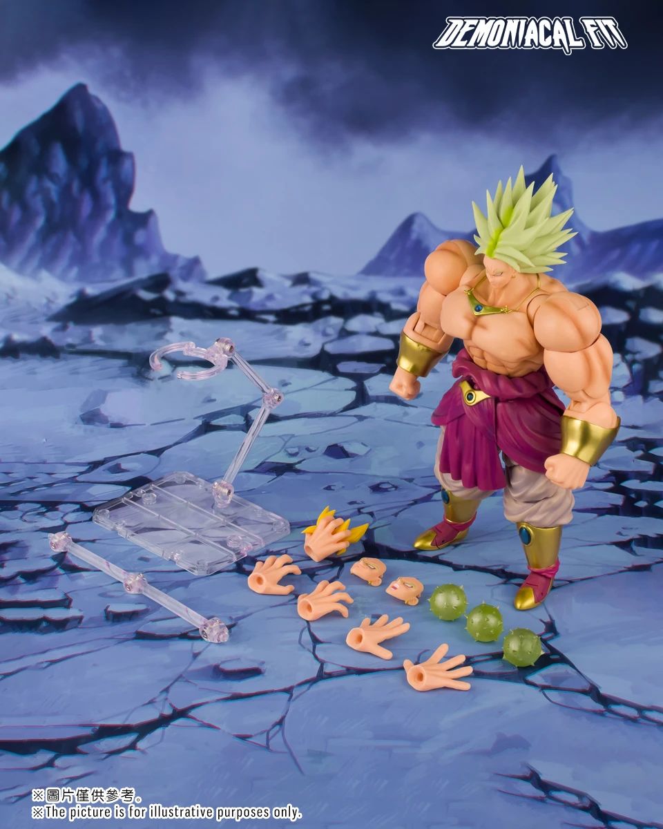 In Stock Dragon Ball Demoniacal Fit DF SHF Legendary Berserker Shatter The Universe Broly Action Figure Toy Model Gift