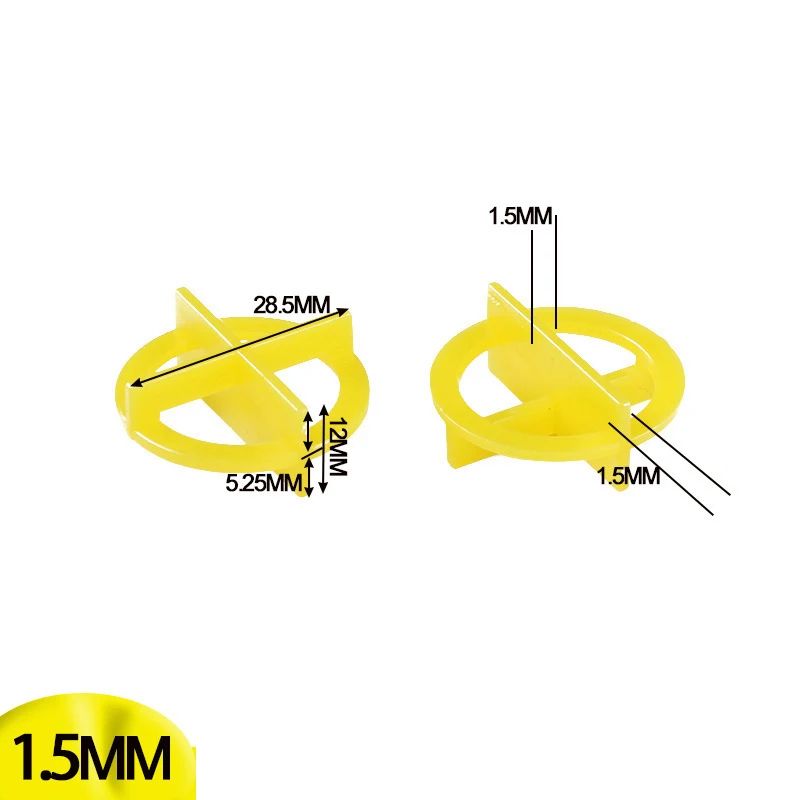 100Pcs Porcelain Tile Spacers Clips Wedge Ceramic Leveling System For Floor Wall Tile Gap Leveling System Construction Tools
