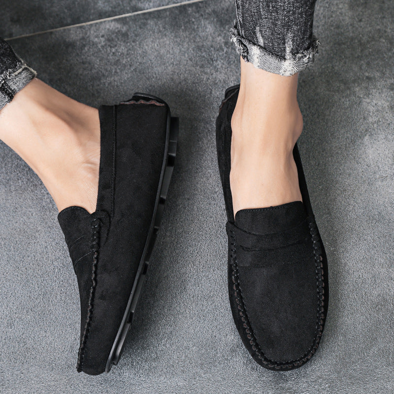 Fashion Suede Men Casual Shoes Breathable Comfort Slip-on Mens Driving Shoes Luxury Brand Men Loafers Mens Lazy Shoes Moccasins